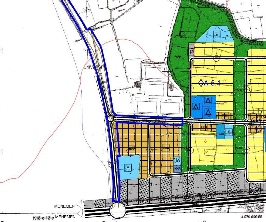 Yunusemre İlçesi, Muradiye Mahallesi, Muradiye 1/5000 ölçekli Revizyon Nazım İmar Planı Mevcut 1/1000 Ölçekli Uygulama İmar Planı: Yunusemre Belediyesi Meclisi nin 04.01.