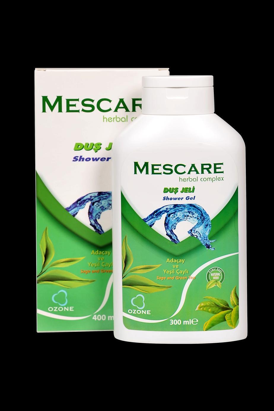 Ozonlu Duş Jeli Mescare Ozonlu Duş Jeli içerdiği Adaçayı, Yeşil Çay, Ozonlanmış Saf Zeytinyağı, Hindistan Cevizi ve Coco Ağacından elde edilen doğal yağlar ile formüle edilmiş özel bir üründür.