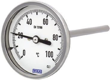 Mekanik sıcaklık ölçümü Bimetal termometre Model 54, endüstriyel seri WIKA veri sayfası TM 54.01 Diğer onaylar için 6.