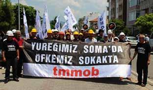 16 Haziran 2014 "15-16 Haziran 1970 de yaratılan işçi sınıfının büyük direnişinin yıldönümünde; Soma`da yaşadığımız işçi katliamında içlerinde maden mühendisi meslektaşlarımızın da bulunduğu