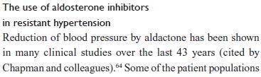 Dirençli hipertansiyonda aldosteron inhibitörlerinin kullanımı Aldosteron inhibitörlerinin kan basıncını