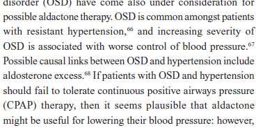 Obstruktif Uyku bozukluğu ve dirençli Hipertansiyon Obstruktif uyku bozukluğu dirençli hipertansiyonu olan hastalar arasında yaygındır; Obstruktif uyku bozukluğu ciddiyetinde artış kan basıncı