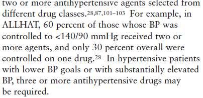 Hipertansif hastaların 2/3 ünden daha fazlası bir antihipertansif ilaçla kontrol edilemez; farklı ilaç sınıflarından iki veya daha fazla