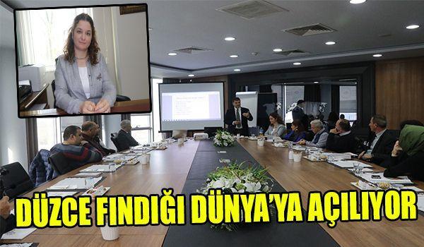 DÜZCE FINDIĞI DÜNYAYA AÇILIYOR Borsadan tarihi adım.