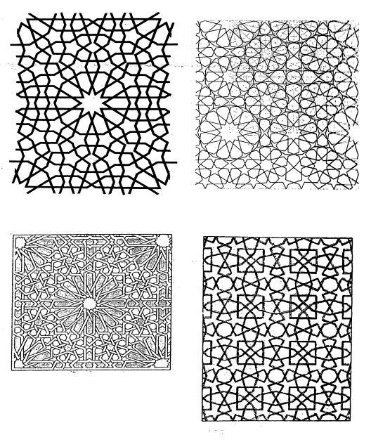 Şekil 13. Geometrik motifler (İ. Özkeçeçi ve Ş. B. Özkeçeci, 2007, s. 96). 2.5.4. Geçme-Zencerek Tek eksen üzerine gelişen bordürlerin en basit şekillerinden biri geçme zencereklerdir.