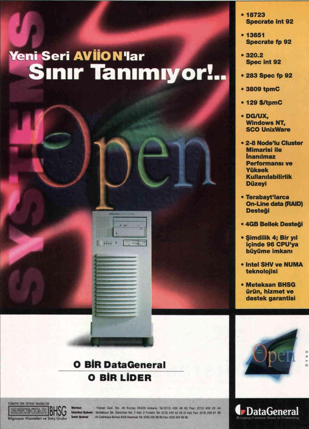 26 haber 23-29 Eylül 1996. Sayı: 85 Hayvan sağlığı bilgi sistemi oluşturuldu Ankara merkezli TELNET Sistem Entegrasyon ve Danışmanlık Şirketi, hayvan sağlığına ilişkin bir bilgi sistemi oluşturdu.