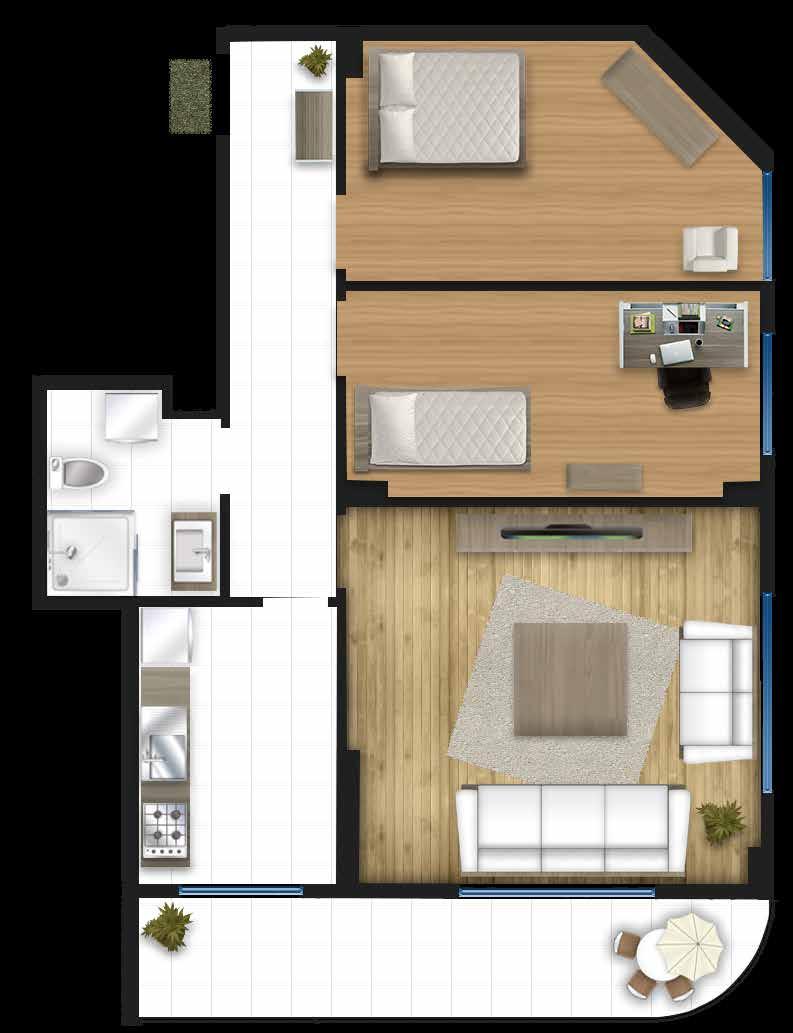 A Blok Örnek Daire Tipleri 6 Giriş A Block Sample Flat Types 4 5 7 3 2 1 A Blok - Bodrum - Daire Tipi 01 A Block - Basement - Flat Type 01 1 Yatak Odası 1 : 13.50 m2 1 Bedroom 1 : 13.