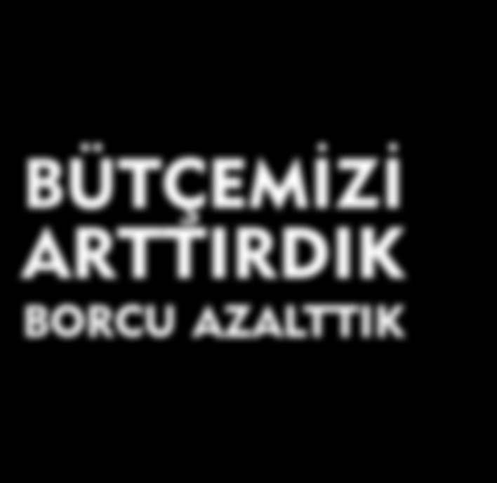 sayısı taşeronlarla birlikte 351 ve yıllık bütçesi 55 Milyon TL iken borcu ise bütçenin % 35 i idi.