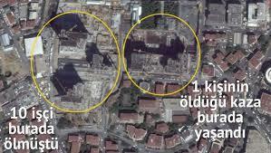 10 işçiye mezar olan Torunlar Center yanındaki Mecidiyeköy Likör