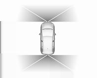 Üst yatay çizgiler, aracınızın arka tamponunun kenarının yaklaşık bir ve iki metre arkasındaki mesafeleri temsil eder. Bu görüş AUTO modunda veya görüş seçim menüsünde mevcuttur.