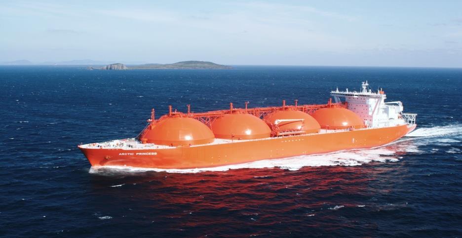 F.LNG-GEMİLERİ (SIVILAŞTIRILMIŞ DOĞALGAZ) LNG gemilerin kapasitesi 150.000 m 3 kadar ulaşabilir. Hızları16/19 knot arasında değişir. G.