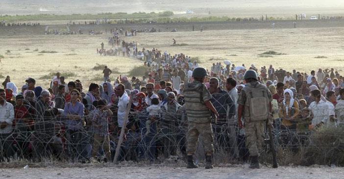 Türkiye-Suriye sınırı 910 km dir ve Türkiye nin en uzun sınır hattı Suriye iledir. Bu ülkeler arasındaki sınır doğuda Dicle Nehri nden batıda Akdeniz e kadar uzanır.