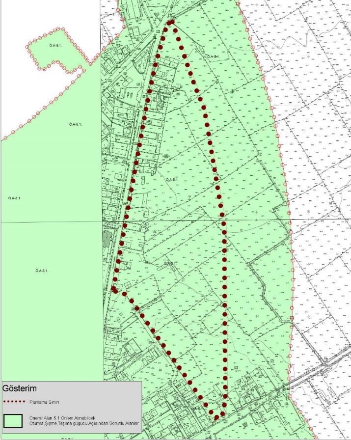 Yerleşime Uygunluk Haritasında Planlama Alanının Konumu 10- PLAN DEĞİŞİKLİĞİ Gölmarmara Belediye Meclisi tarafından alınan 26.12.