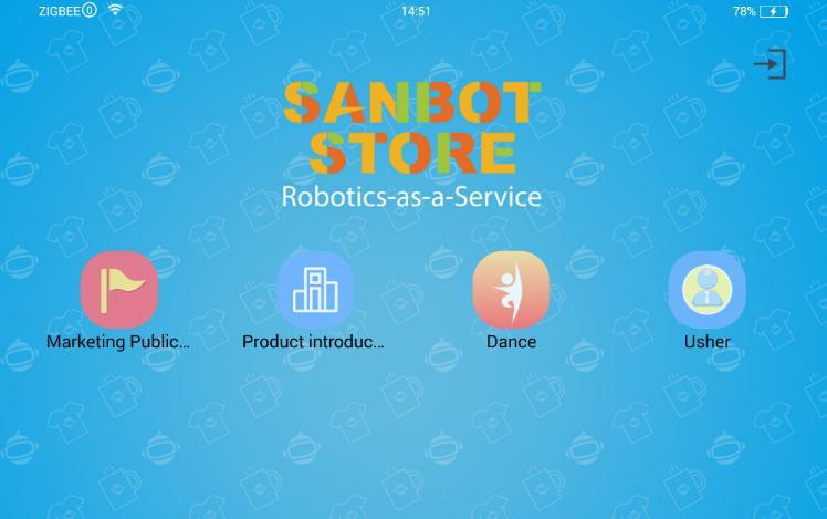 Sanbot, müşterileri otomatik olarak selamlayabilir ve müşterinin ürünle