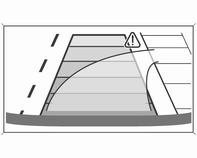 Aracın yörüngesel şeridi direksiyon açısına göre gösterilir.
