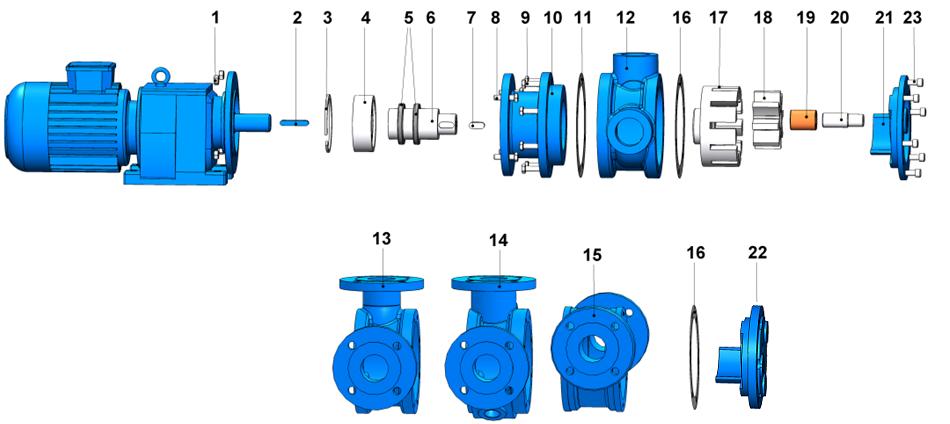 YEDEK PARÇA LİSTESİ / SPARE PARTS LIST KEÇELİ, CEKETLİ VE KÖR KAPAKLI / SEALED WITH LIP SEAL, JACKETED AND WITH BLIND COVER No PARÇA İSMİ PART NAME ADET/ QTY.