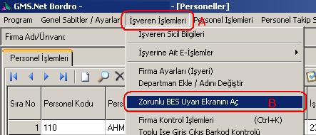 GMS.NET BORDRO DA ZORUNLU BES UYGULAMASI Bilindiği üzere 01 Ocak 2017 tarihi itibariyle özel sektör işyerleri kademeli olarak Zorunlu BES kapsamına girmektedirler.