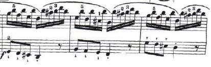 Sol elin akor seslerinden oluşur, sağ el ile iyi ansambl sağlanarak, armoni değişimi dikkatlice duyulmalıdır.