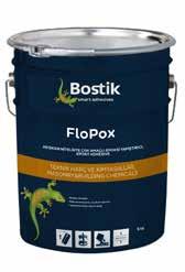 FloPox Akışkan Nitelikte Çok Amaçlı Epoksi Yapıştırıcı Bostik FloPox, solventsiz, akıcı kıvamda, özellikle eski ve yeni beton arasında aderansı sağlamak için kullanılan, çift komponentli epoksi