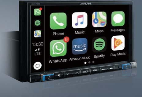 7 inç Navigasyon ve Medya Sistemleri Apple CarPlay ve Android Auto özelliği ile en son akıllı telefon uygulamalarını kullanın.