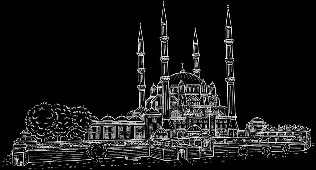 .. 160 Taşlık Mahmut Paşa Camii... 166 Edirne Üç Şerefeli Camii... 170 Edirne Büyük Sinagogu... 178 II. Beyazıd Külliyesi- Edirne Sağlık Müzesi (Darüşşifa).