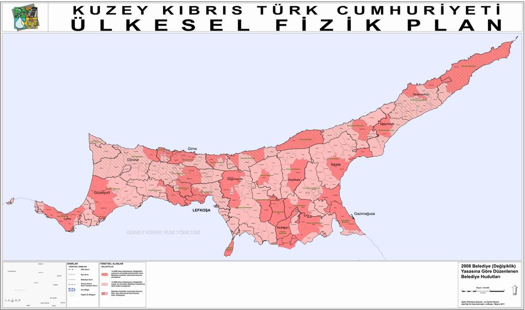 Harita 21: 2008 Belediye ( Değişiklik) Yasasına Göre Düzenlenen