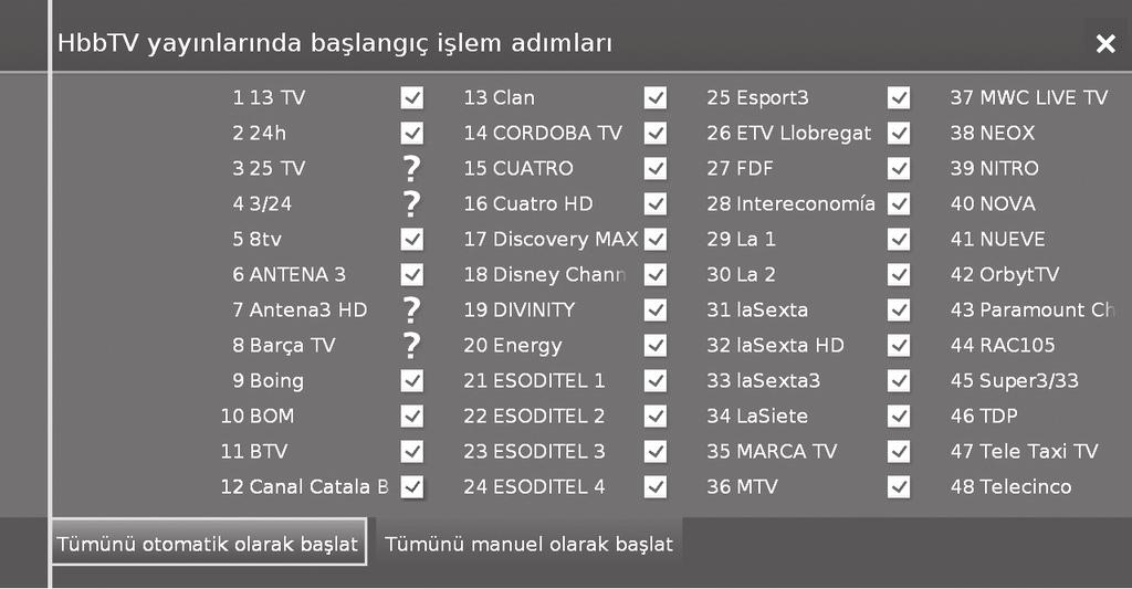 Altyazıları kaydetme DVB istasyonların sürekli çalışmasında altyazıların kaydedilip edilmeyeceğini seçmenizi sağlar. Daha fazla bilgi için bkz. sayfa 50.