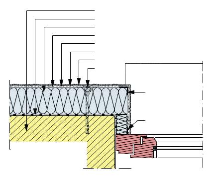 Kapı-pencere uygulama detayı B. Tuğla/Gazbeton/Betonarme duvar..therm Grubu Yapıştırıcı..therm EPS / EPS plus / XPS / taşyünü..therm Grubu Yüzey Sıvası. Donatı filesi.