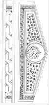 Cildin tezyîninde kullanılan motifler, şemsenin yuvarlak formda olması ve altın kakmanın Anadolu Selçuklu Cildinin son döneminde kullanılması XIII.