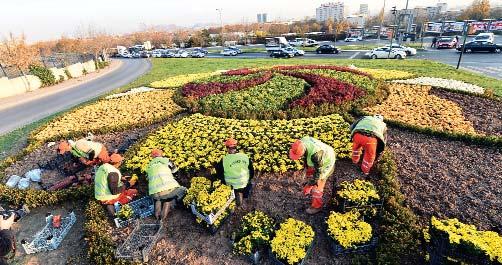12 Haber Çiçeklerle yeşile bezenen Kişi başına yeşil alan miktarı 20 metrekareyi buldu Başkent in bozkır Ankara