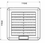 00 $ 125 125 PNO KESİM ÖLÇÜSÜ 125x125mm FNLI ÖLÇÜLER (mm) FN TİPİ () (rpm) FİLTRELİ FİLTRESİZ NOMİNL KIM () SEİYESİ (db) PTF 1500 160x160x69 120x120x8 mm 24v DC 26 (2) 2700 100 140 0.