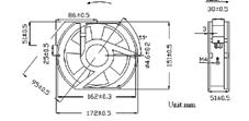 ENDÜSTRİYEL FNLR DC 120x120x8 mm 48DC Bilezikli FREKNS YTKLM KIM KPS TE m /h db() IRLIK PF1208B48 48DC