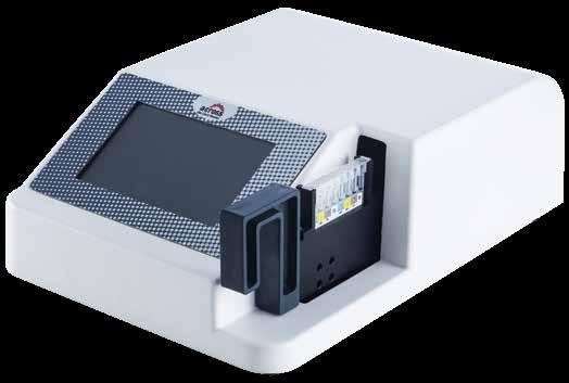 gerçekleştirebilmektedir. Across System Card Reader sahip olduğu CCD kamera sayesinde Across Gel kartlarının orjinal görüntüsü üzerinden mikrotüpler içerisindeki aglütinasyonları algılayabilmektedir.