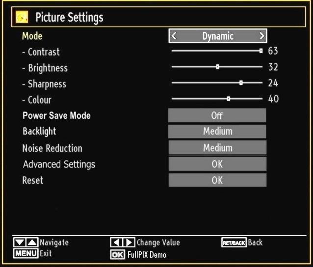 Press OK to start Fullpix Demo Mode for experiencing Pixellence quality.