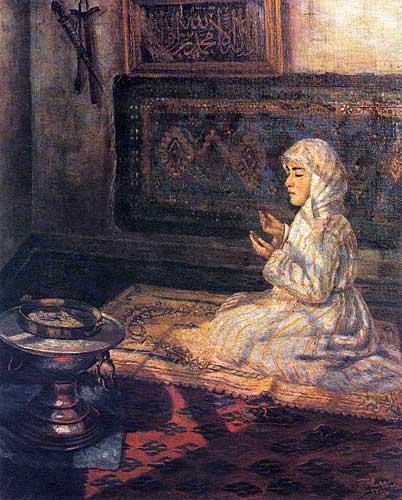 Mekân içerisinde betimlediği kadın figürleri son Osmanlı Devleti döneminin kıyafet ve ev yaşamı hakkında bilgiler vermektedir.