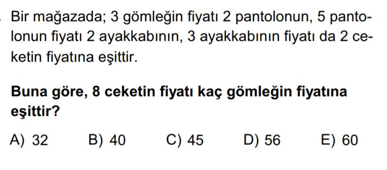 İlk 7 günde diktiği fidanların sayısı ise diktiği tüm fidanların sayısının 80 eksiğidir.