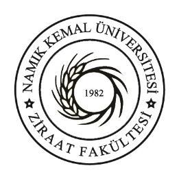 ISSN : 1302-7050 Tekirdağ Ziraat Fakültesi Dergisi Journal of Tekirdag Agricultural Faculty NAMIK KEMAL