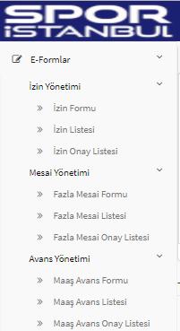 5. E-FORMLAR Elektronik formlar çalışan tarafından doldurularak iş akışı konfigürasyonlarına göre onaydan geçirilir.