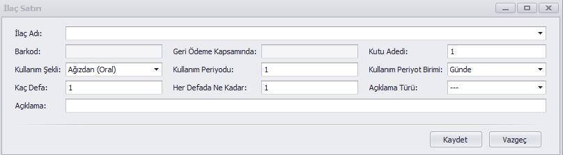 Bilgi girişi sağlandıktan sonra Kaydet butonuna tıklanır. Bilgiler yukarıdaki ekranın sağ üst satırında görüntülenecektir.