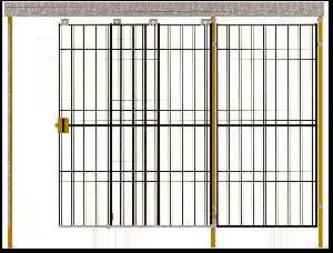 Çift Kanatlı Kapı - 8mm 8x2 2 GEN-SFG -2-1 Çift Kanatlı Kapı -