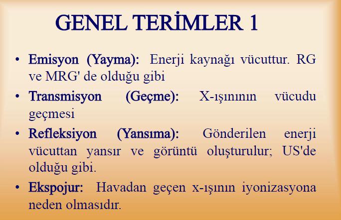 Görüntüleme Yöntemleri ve