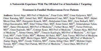 Akar S et al. Arthritis Care Res (Hoboken).