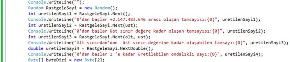 Şekil 6.44. Örnek Uygulama_16 ya ait kod yapısının gösterimi Şekil 6.45.