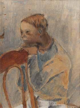 B) " Çocuk" imzalı, 18,5 x 14 cm. watercolor on paper 8.