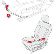 Ergonomi ve konfor Ön koltuklar Güvenlik önlemi olarak, sürücü koltuğunun ayarları mutlaka araç dururken