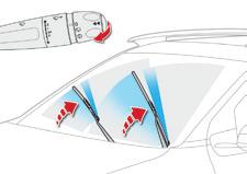 Aydınlatma ve görüş Arka cam sileceği Arka cam sileceği seçme halkası : Durma. Geri vites Ön cam sileceği devredeyken, araç geri vitese takılınca arka cam sileceği otomatik olarak çalışır.
