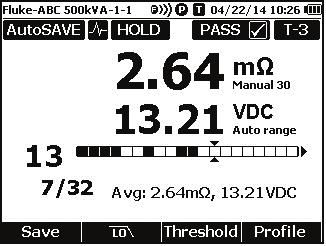 BT521 Kullanım Kılavuzu LCD Ekran Ürünün her ölçüm fonksiyonu için farklı öğeleri gösteren bir LCD ekranı vardır. Tablo 1-4'te, Sıra modunda pilin iç direnç ölçümü için tipik öğeler açıklanmaktadır.