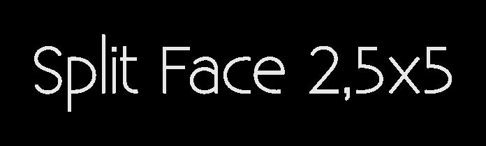 Split Face 2,5x5