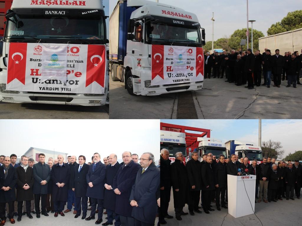 Bursa Suriye ye Yardım Elini Uzattı Bursa Valiliği öncülüğünde gerçekleştirilen Suriye ye yardım kampanyasına Borsamız olarak katkıda bulunduk.