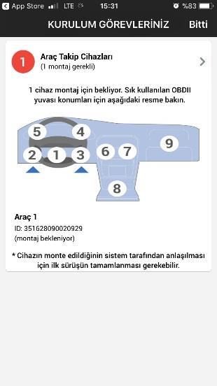 AXA GO uygulamasına giriş yaptığınızda eğer cihazınızı henüz aracınıza takmadıysanız aşağıdaki ekranla karşılaşacaksınız.